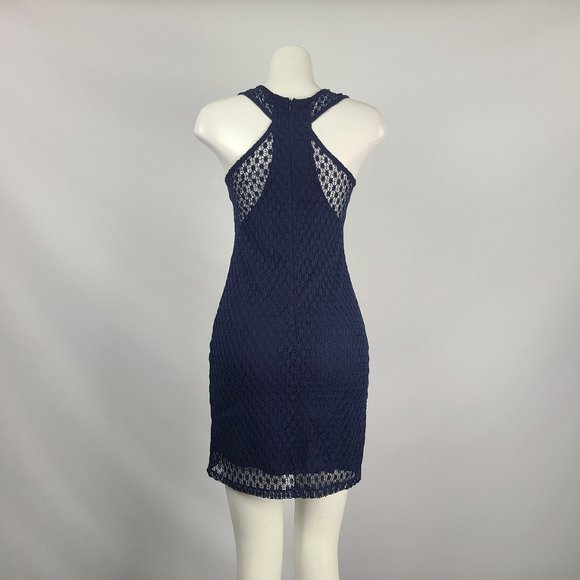 Le Chateau Navy Blue Mini Dress - Picture 7 of 14